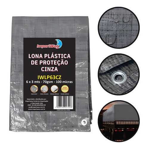 Lona Plástica Polietileno 6X3 100mm Impermeável Resistente em Oferta na Shopee