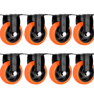 Kit 8 Rodízio Para Moveis Retrátil Pesados Fixa Rodinhas Roda Grande Reforçada 3 Polegadas 75mm Rrj em Oferta na Shopee
