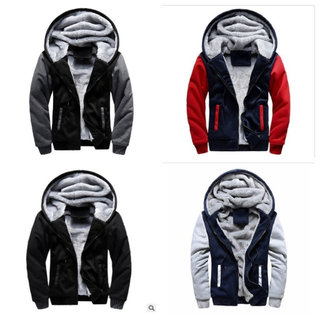 Inverno Camuflagem Masculino Casual Esportes Cardigan Moletom Jaqueta De Malha Forro De Lã 7GTJ