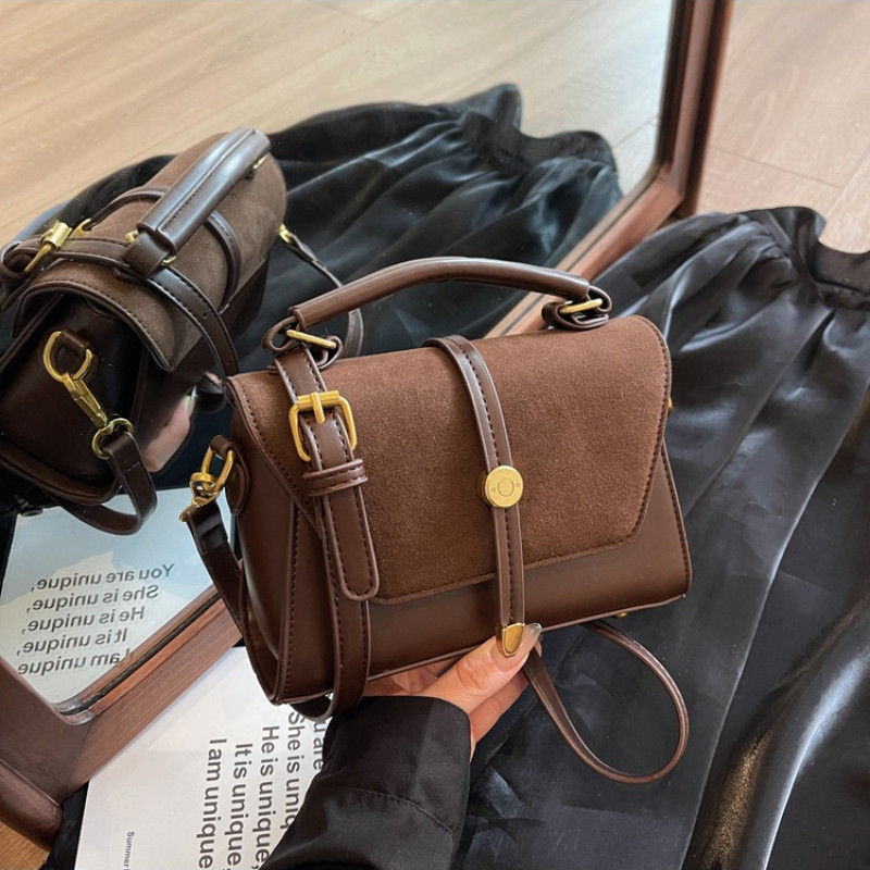 Bolsas femininas, bolsas transversais, pequenas bolsas quadradas retrô, alças de ombro ajustáveis.