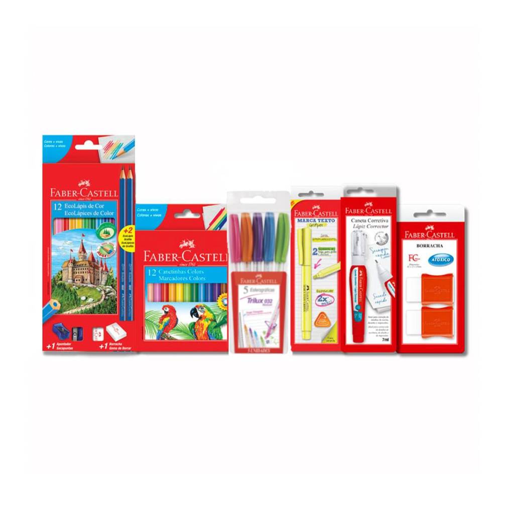 Kit Escolar Fundamental II Faber-Castell
