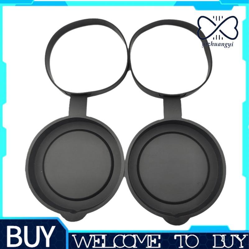 2 Peças Binóculos Tampa De Lente Objetiva De Borracha Protetora Binocular Melhor Proteção