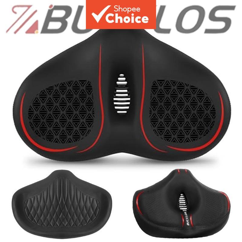 Selim de Bicicleta BUCKLOS Largo Extra Grande, Assento de Bicicleta com Amortecimento de Choque, Sela para Bicicleta