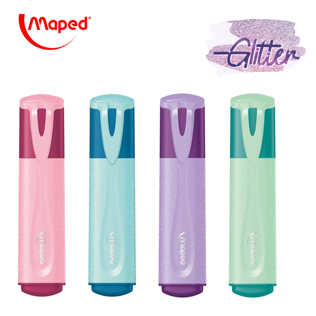Marca Texto Com Glitter Pastel - MAPED
