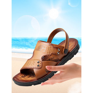 Sandálias masculinas de tamanho pequeno, sapatos de praia de plástico para verão, antiderrapantes, resistentes ao desgas