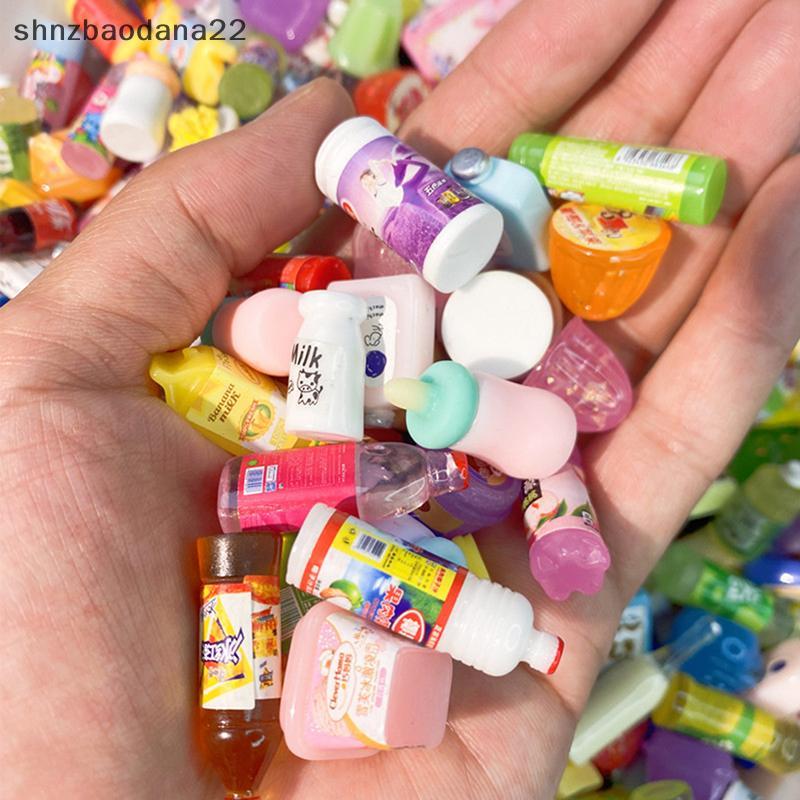 [Shnzd] 5 Pcs Bonito Casa De Bonecas Em Miniatura Supermercado Comida Snas Mini Bolo Bebida Para Boneca Acessórios De Co