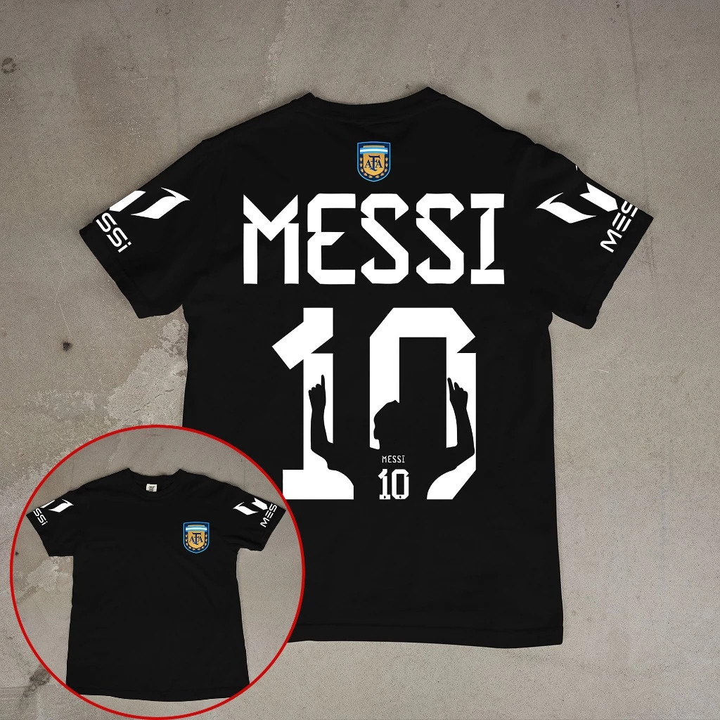 Camiseta Exclusiva  Moda Lionel Messi Camisa 10 em algodão Básica Estilosa Copa Do Mundo 2026