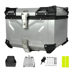 Bauleto Bau Moto 55L Atrox Dakar Universal ( Alumínio ) Com Encosto De Brinde Forrado