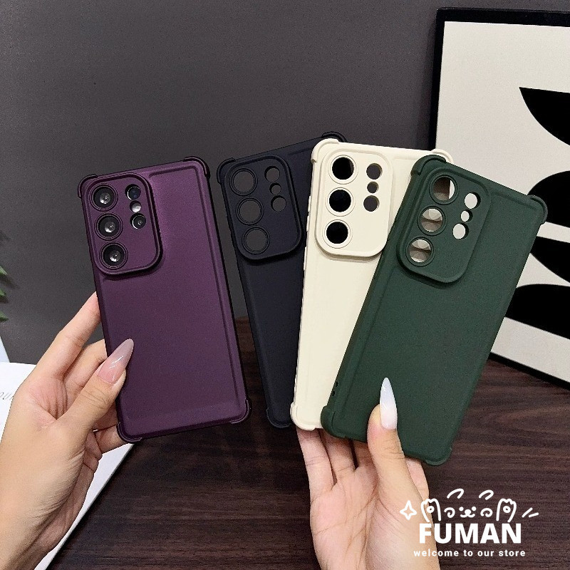 Capa De Telefone Fosca De Quatro Cantos Para Samsung Galaxy A17 A16 A07 A06 A15 A14 A13 A12 M12 F12 A05S A04S A03S A02S 