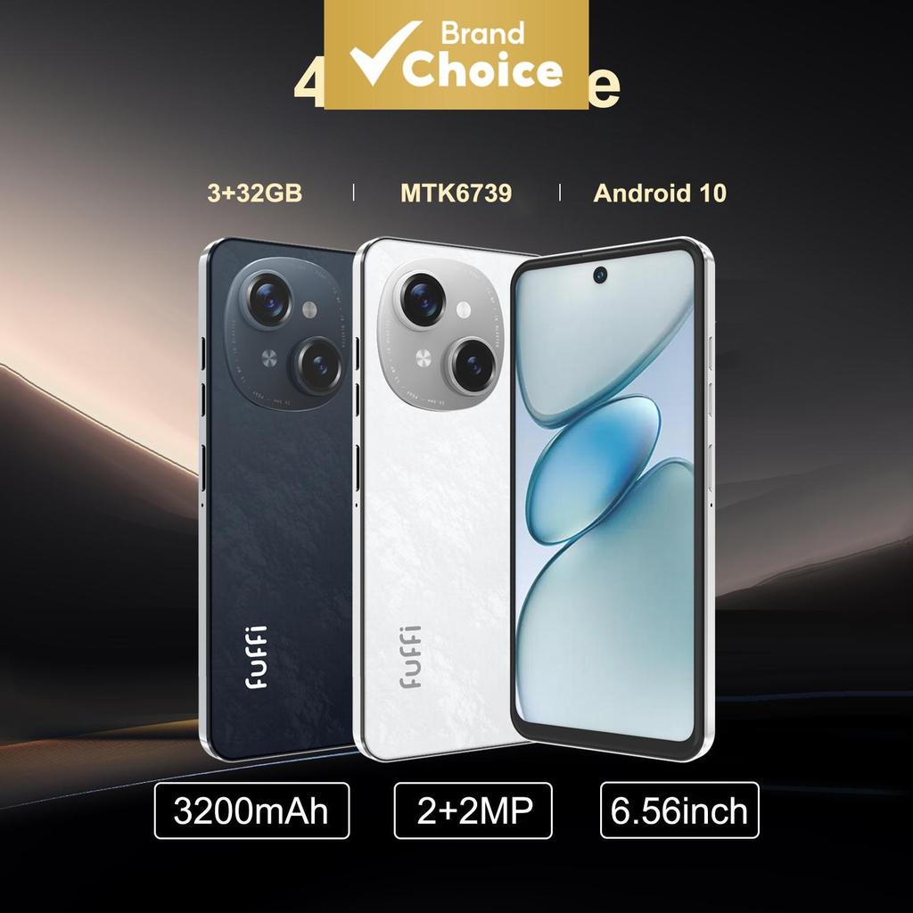 Fuffi 6.56 Polegada 4G LTE Smartphone MTK6739 32GB 2MP Câmera Dupla 3100mAh Android 10
