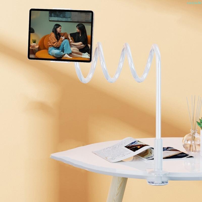 Cucriaa Ganso Tablet Suporte Para Cama Ajustável Braço Flexível Comprimidos Montagem Braçadeira Mesa O Tel