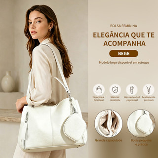 TOMI MITO Bolsa Mochila Grande De Ombro e Transversal Feminina De Couro PU B303