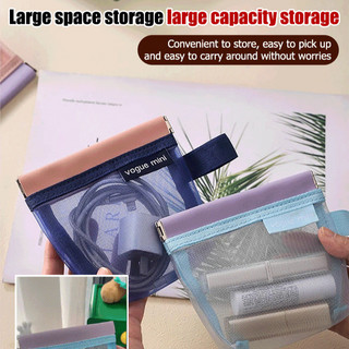 [Fácil de Usar] Bolsa de Malha Transparente/Organizador Portátil/Multifuncional