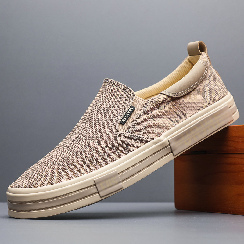 2026 novo estilo sapatos masculinos verão respirável sapatos de malha fina sapatos casuais masculinos pessoas preguiçosa