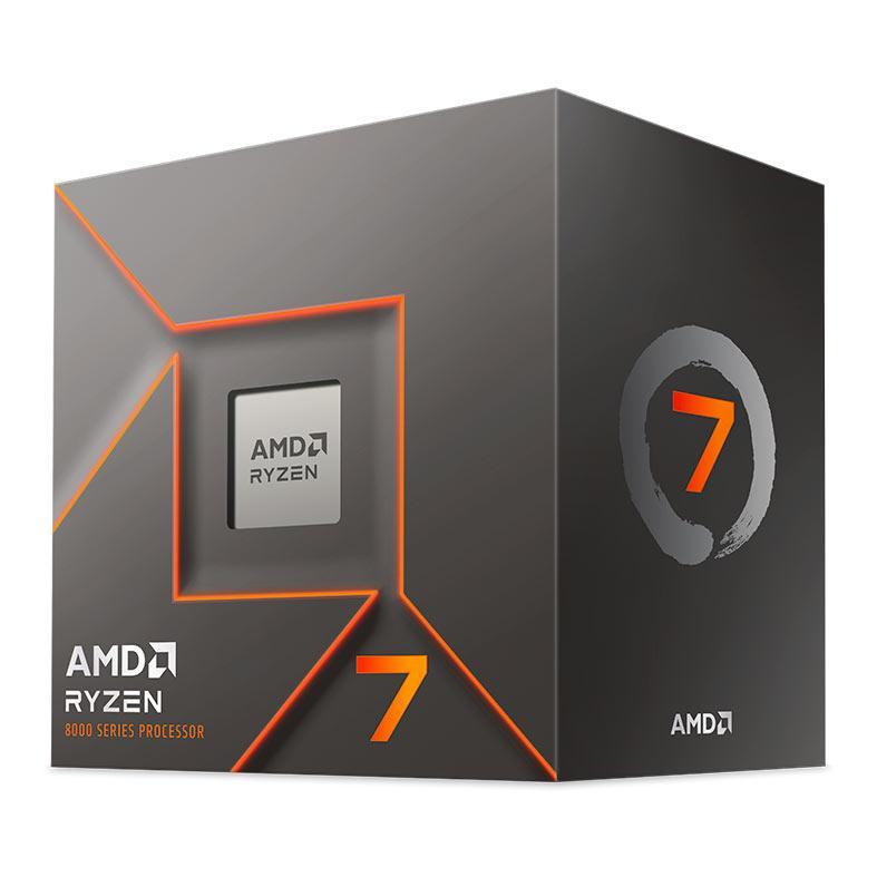 Processador AMD Ryzen 7 8700F, 8-Core 16-Threads 4.1GHz(5.0GHz Turbo)Cache 16MB 