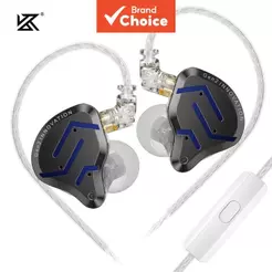 Fones de ouvido KZ ZSN Pro 2 1BA+1DD Driver Híbrido Com Fio HiFi Estéreo Graves Profundos Fones de Ouvido de Metal DJ