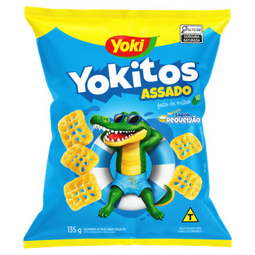 Yoki Salgadinho de Milho Redinha Requeijão Yokitos Pacote 135g