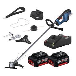 Roçadeira a Bateria Bosch GFR 18V-23 Brushless 2 Baterias 4Ah Motor 6400rpm Corte 33cm Lâmina 3 Dentes Profissional