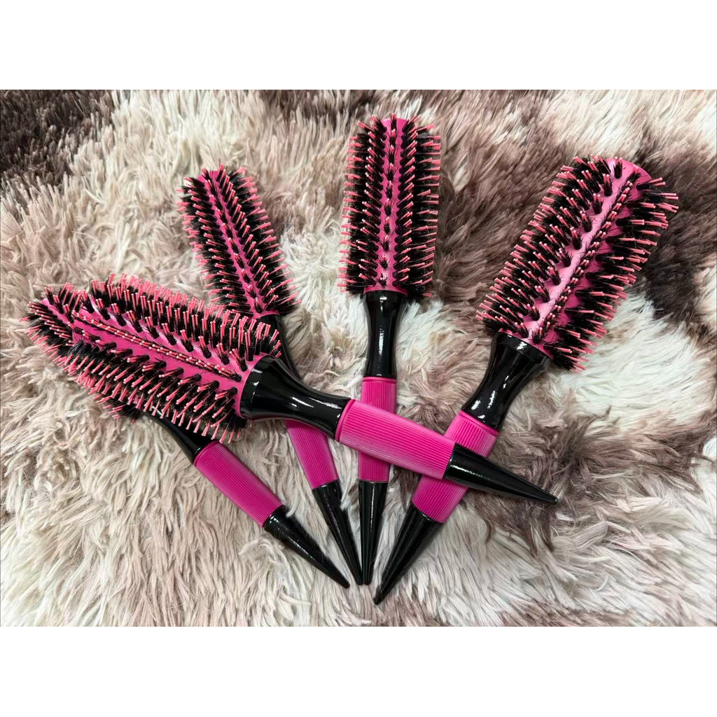 Escova Modeladora Redonda Para Cabelo Profissional Pink Amarelo 10# A 18#