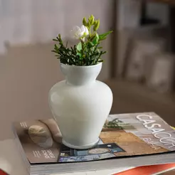 Vaso Decorativo Jasmine 14cm Cristal Off White Wolff para Flores Arranjos Mesa Centro Aparador Sala Quarto Decoração Lar