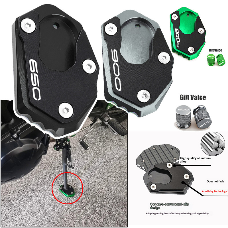 Para Kawasaki Z900 Z650 Z900RS Z900SE Z 650/900RS-900 Moto Acessórios CNC Kickstand Suporte Lateral Extensão Pé Almofada