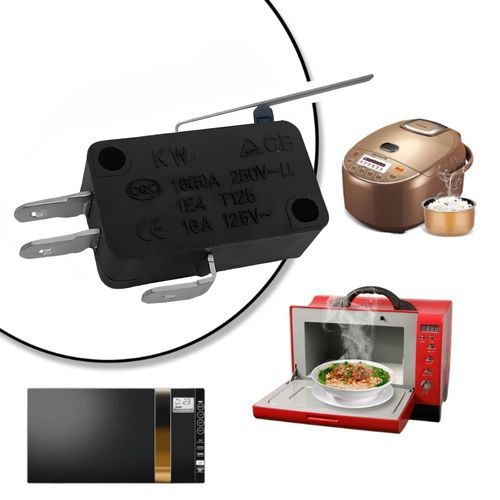 Micro Switch Chave Fim De Curso Alavanca C/ Haste 27mm Automação Industrial Eletrodomésticos Sistemas Segurança Robótica