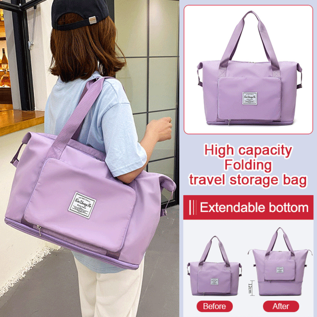 【Ideal para Viagem】Travel Duffle Bags / Maternity Hospital Organizers / Gym Tote Bags Dobrável/Fitness/Curta Distância