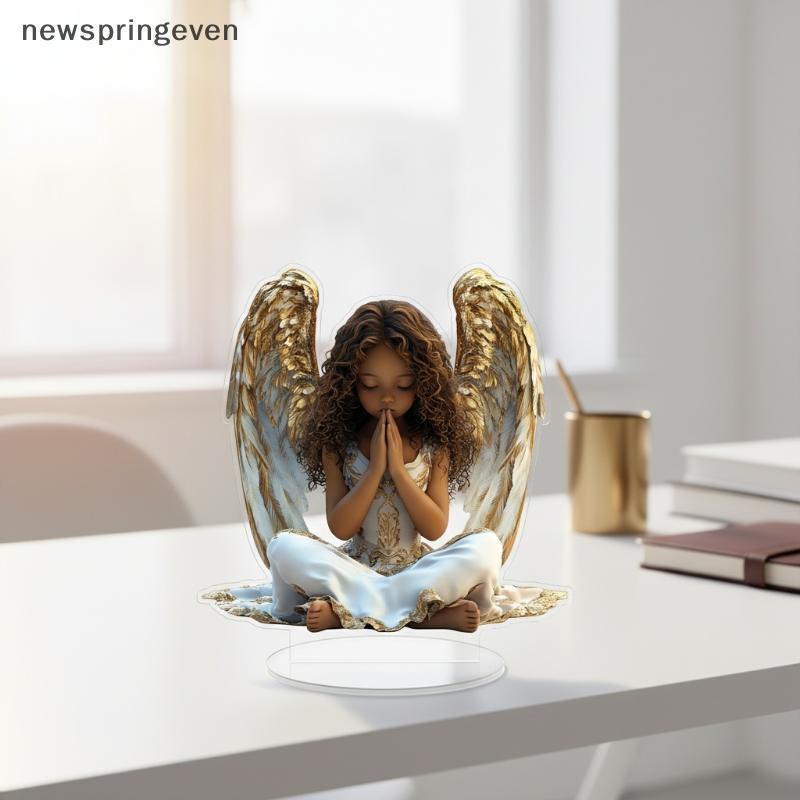 Estátua De Anjo Acrílico 2D , Escritório Em Casa , Mesa , Arte , Ornamento , Orando , Decoração Espiritual , Destaque