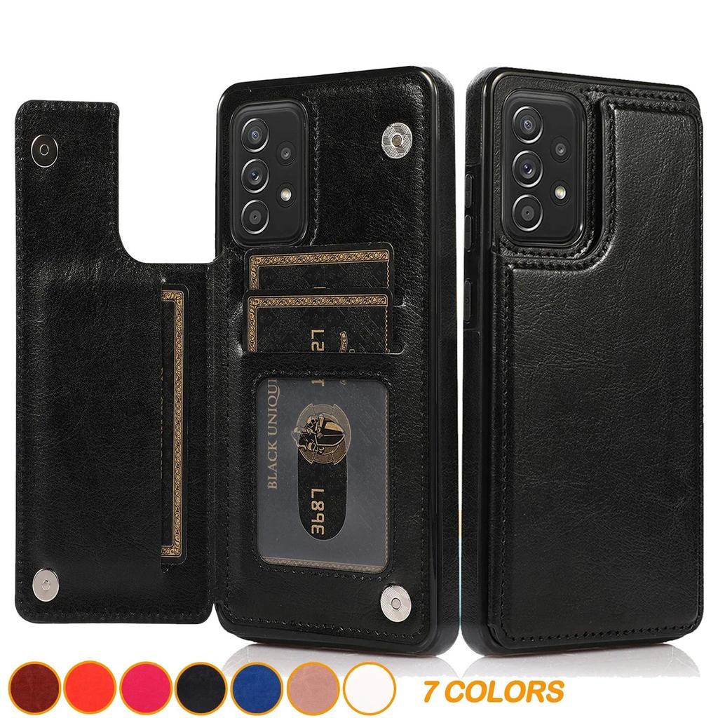 Flip Couro Carteira Caso Para Samsung Galaxy S21 S20 S23 FE S22 S24 Plus Nota 20 Ultra A52S A52 A53 A54 A73 A72 Titular 