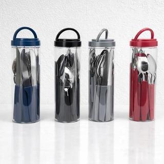 Jogo de Talheres kit com 25 peças inox para casa e restaurante