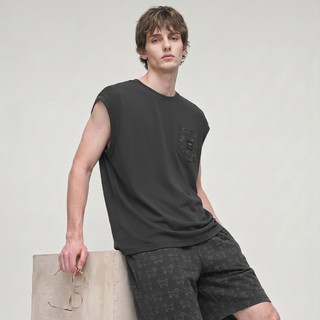 Pijamas masculinos de algodão puro Loungewear colete Shorts terno 100% algodão sem mangas colete verão novo estilo terno