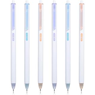 Ymapinc 6 Canetas de Ponta Ultra Fina, Canetas de Tinta Preta com Mola e Empunhadura de Silicone para Escrita Suave, Ide