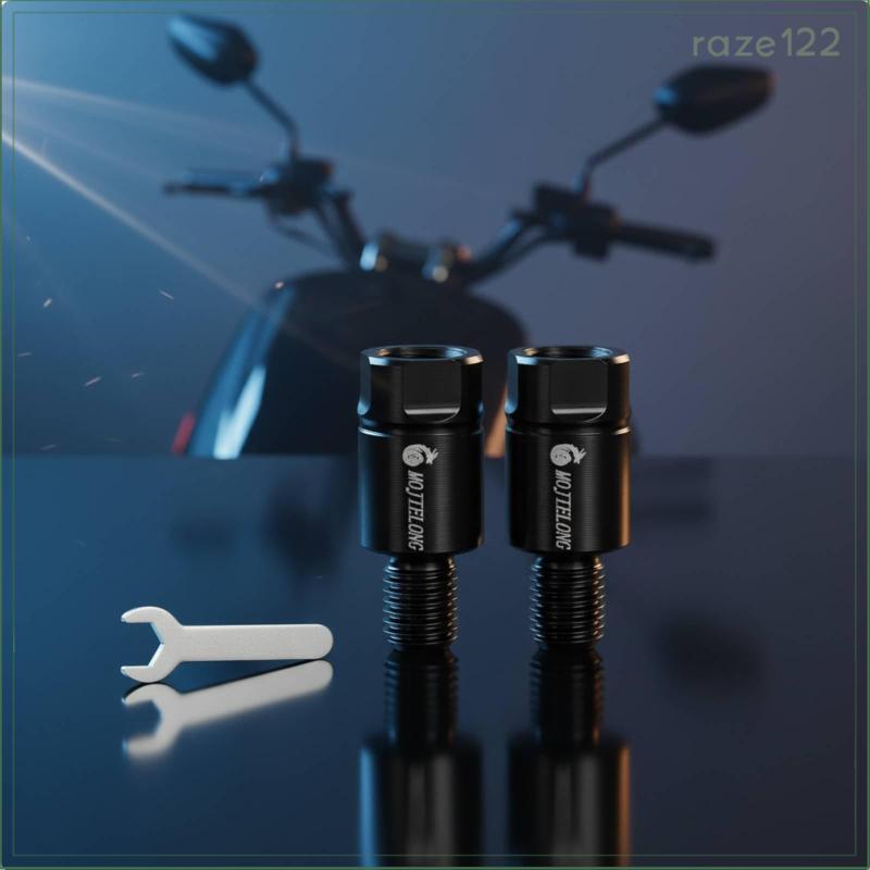 Adaptador De Espelho Usinado CNC Extensão De Riser Ajustável Para Kit De Bicicleta Elétrica E Conversão