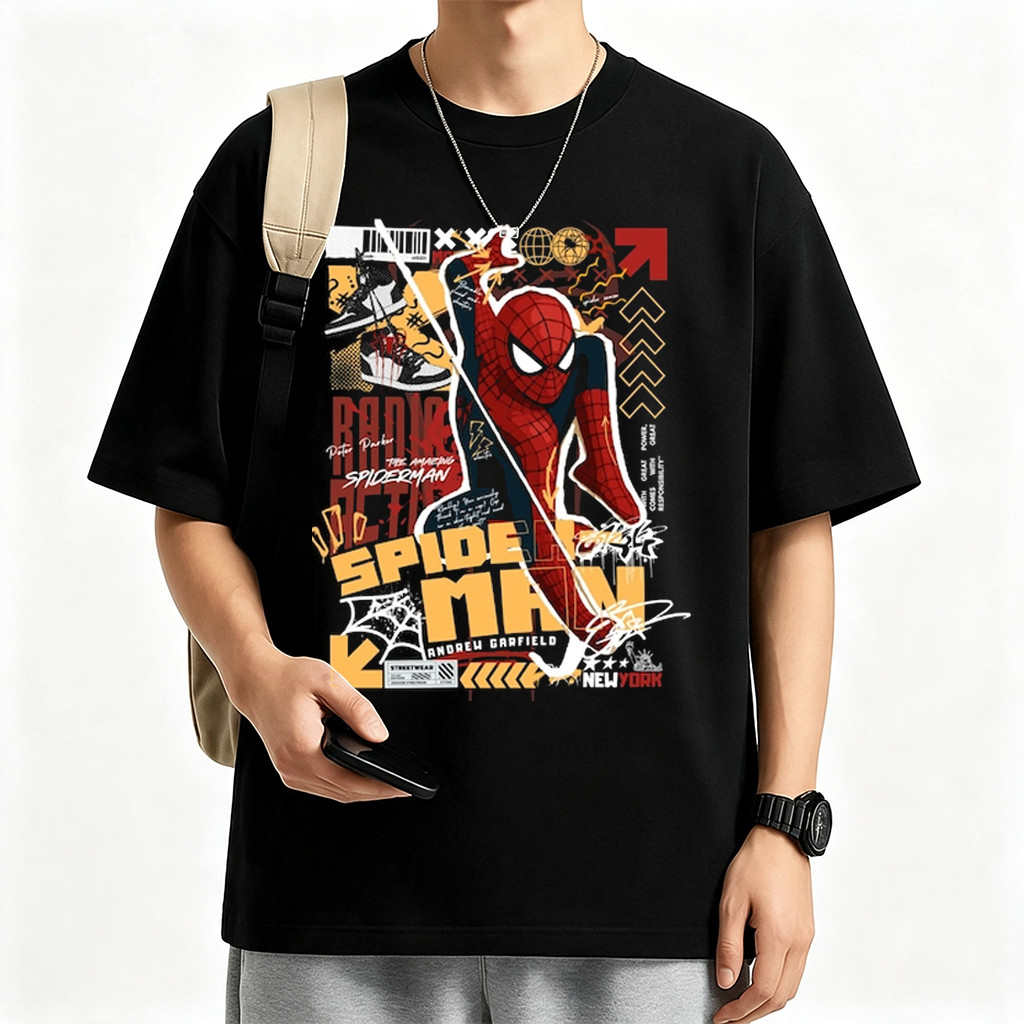 Camiseta Masculina Estampa Esportiva Dinâmica com Figura em Ação Moderna Confortável e Estilosa Tendência