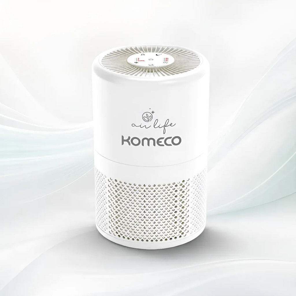 Purificador de Ar Komeco KPA 100 Filtro HEPA Remove Fumaça Cigarro Odor Poeira Pelos 18W 20m²
