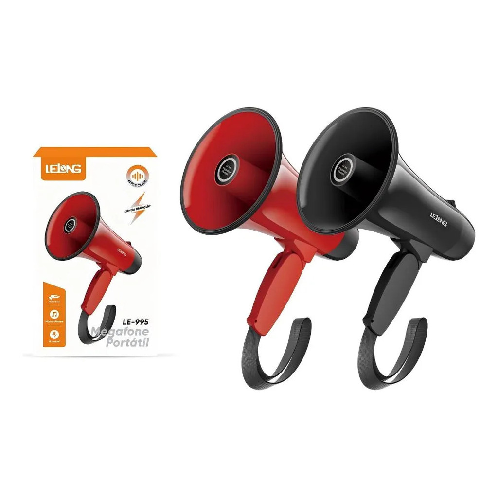 Megafone Profissional Recarregável Potente Grava Sirene Usb — imagem 2 de 2