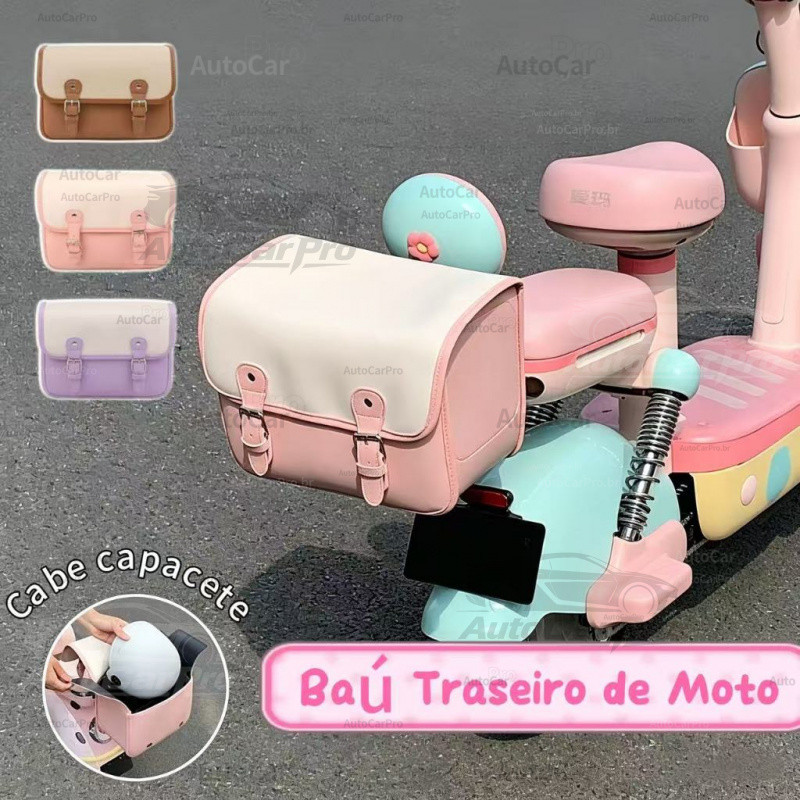 Bolsa de Armazenamento para Banco Traseiro de Motocicleta - Porta-malas de Carro Elétrico a Bateria Impermeável