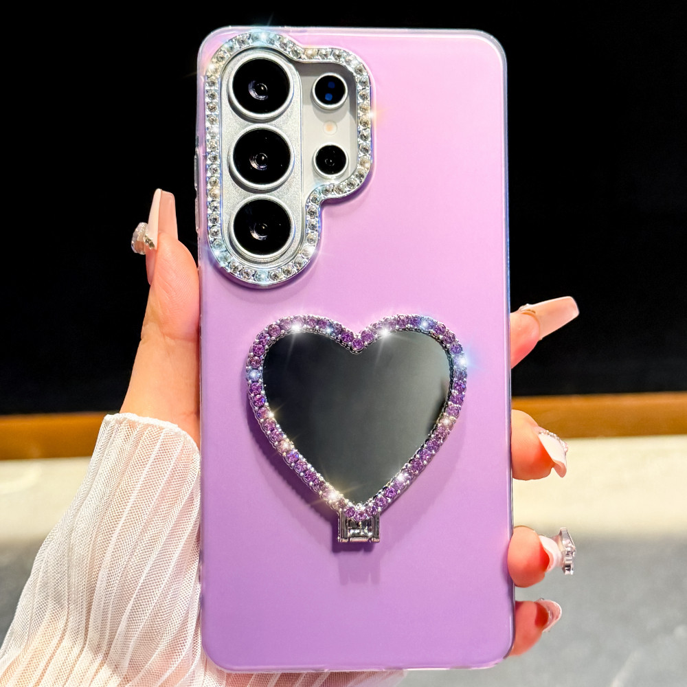 Capa De Telefone De Strass Para Samsung Galaxy A18 A57 A37 A27 A17 A56 A36 A26 A16 A55 A35 A15 5G S26 Ultra Plus FE Com 