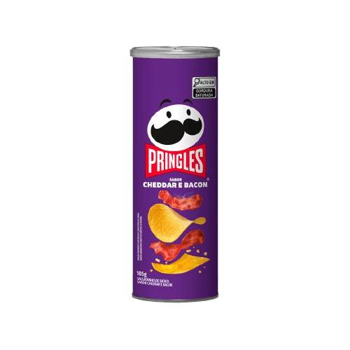 Pringles Salgadinho Batata Frita ® Cheddar e Bacon 105g