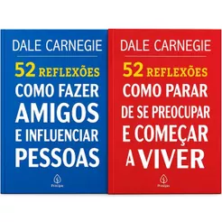 Kit 02 Livros | 52 Reflexões Como fazer amigos e influenciar pessoas + 52 Reflexões Como parar de se preocupar e começar