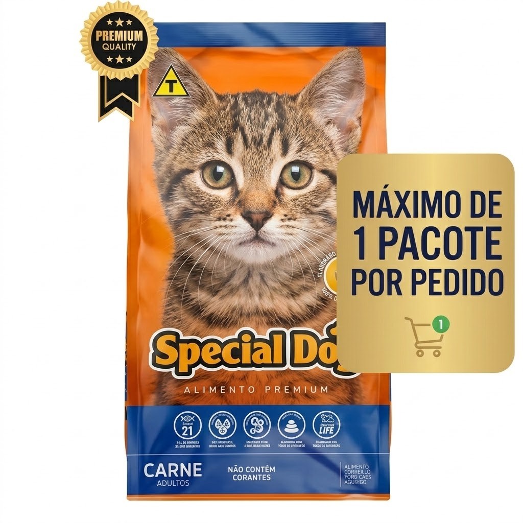 Ração Para Cães Adulto 15Kg Special Sabor Carne Sab Premium Qualidade