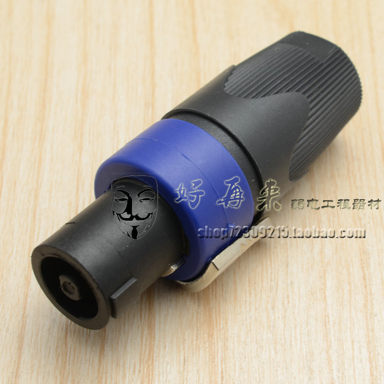 Alta qualidade SPEAKON NL4FC áudio quatro núcleos profissional alto-falante Plug cabo de áudio conector Om