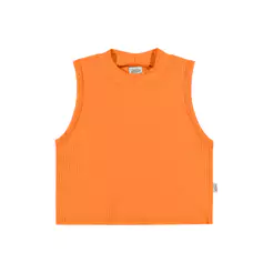 Regata Infantil Menina Básica Elian Laranja