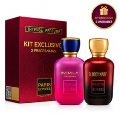 KIT 2 Perfumes Paris Elysees Bloody Mary + Indala Feminino EDT 100ml