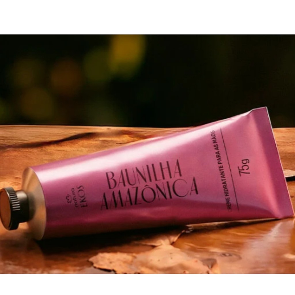 Bisnaga de creme para as mãos Natura Ekos Baunilha Amazônica 75g
