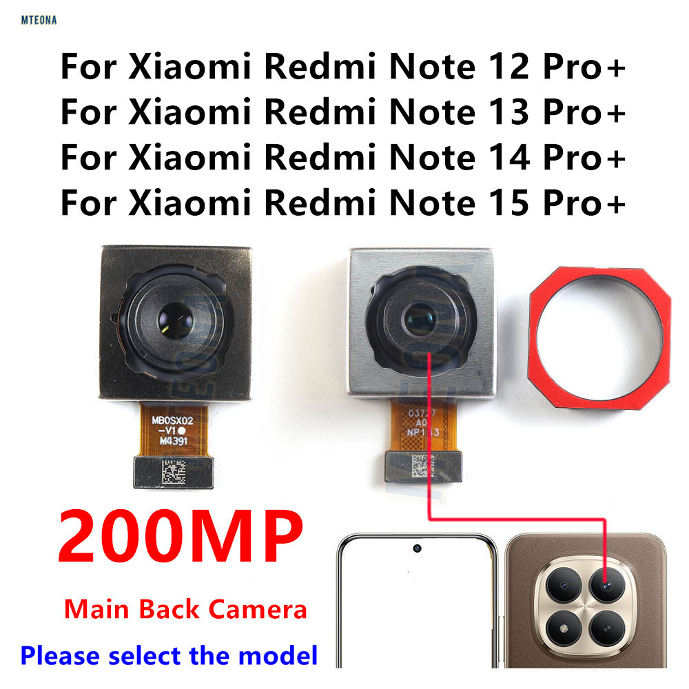 Câmera Traseira Principal De 200MP De Largura Para Xiaomi Redmi Note 12 13 14 15