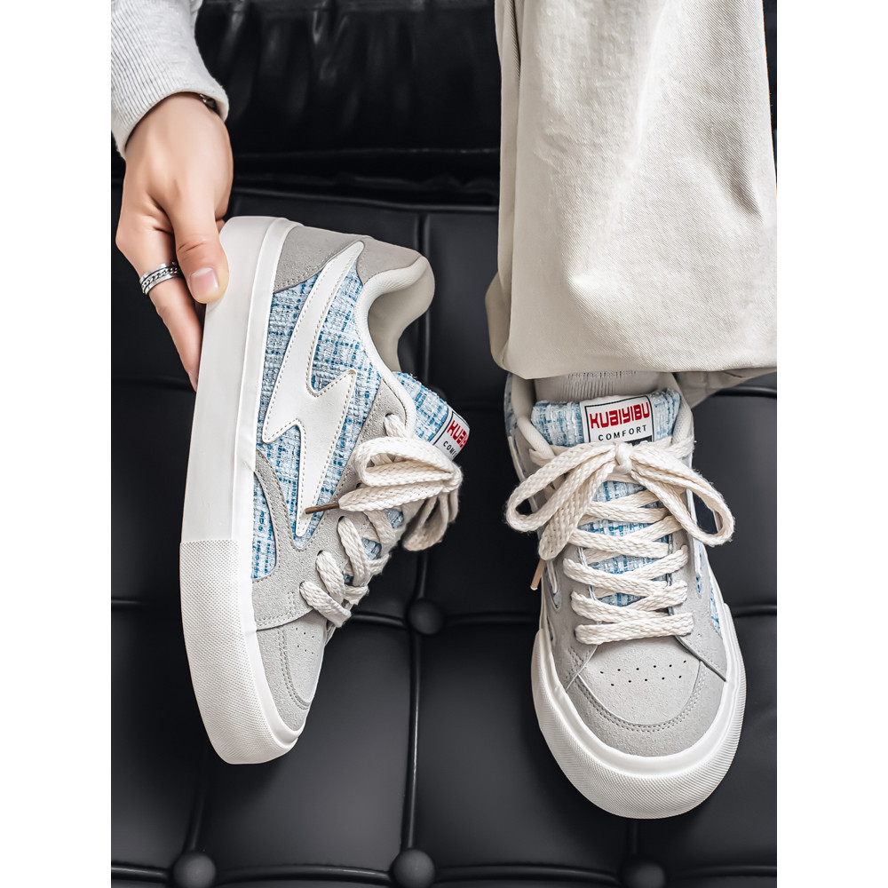 Sapatos masculinos sapatos masculinos nicho americano relâmpago tênis na moda Casual esportes rua na moda sapatos adoles