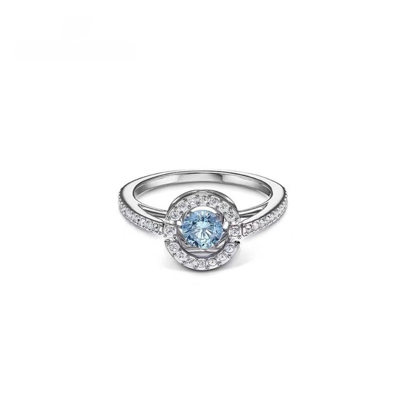 Anel em Estoque, Anel SPARKLING DANCE, Anel de Prata para Empilhar, Anel de Cristal, Anel de Prata, Anel de Diamante, An