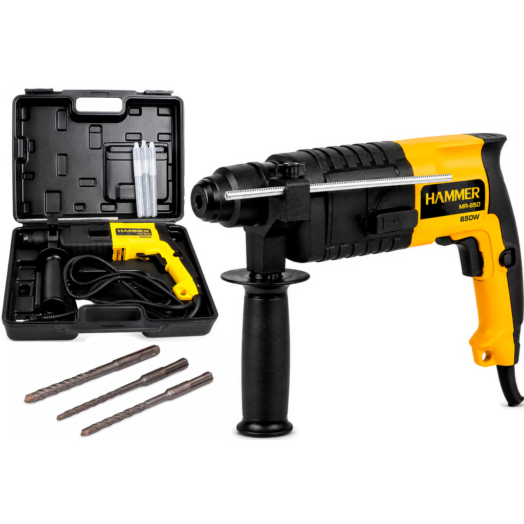 Martelete Rotativo Perfurador Sds Plus Hammer 650w Gymr650 110V Cor Amarelo/Preto