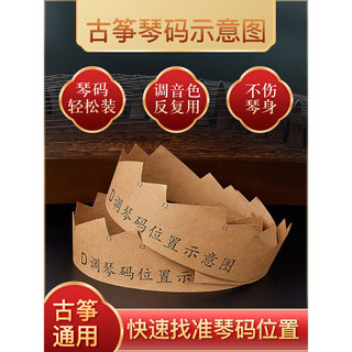 Guzheng Piano código display gráfico esquemático d-Tuning zheng código exibição gráfico posicionamento 21 cordas zheng c
